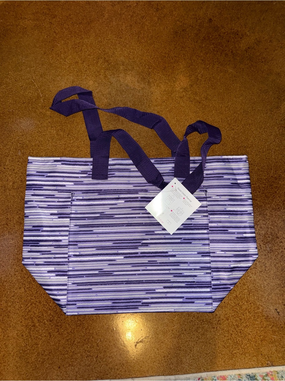 Retired Thirty-One "Quick Cinch Thermal" Tote Bag